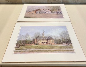 lot 227 image: Two Prints Scenes from Williamsburg, Virginia