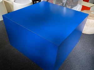 lot 239 image: Large Bright Blue Modular Table