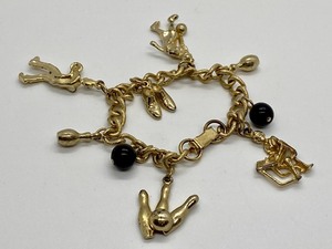 lot 251 image: Vintage Charm Bracelet Bowling Themed