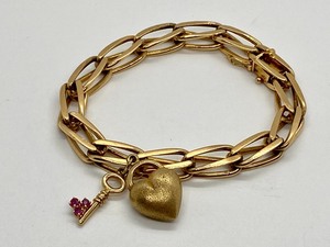 lot 283 image: Stunning 14k Bracelet with Charm