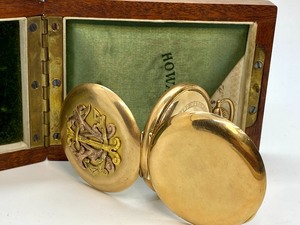 lot 299 image: Vintage Howard Pocket Watch (17 Jewels) w Original Case