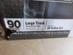 lot 108 image: Glad Large Drawstring Bags