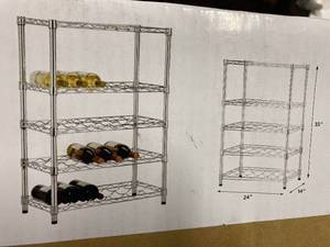 lot 99 image: Chrome Wine Rack