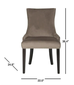 Lester Mushroom Cotton Dining Chair (Set of 2) the retail price $343.28