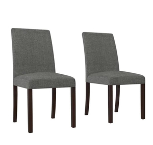 Linen GrayDark Pine Upholstered Parsons Chairs (Set of 2) the retail price $135.87