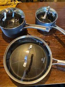 Calphalon 6 piece set 2 pots and 1 ...