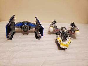 lot 43 image: Lego Star Wars Episode IV TIE Fighter And Y-Wing Set Number 7150