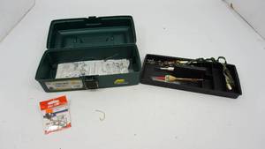 Green 1-Tray Plano Fishing Tackle Box