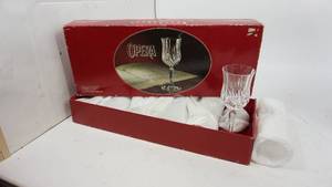Opera --6 Crystal Water Goblets