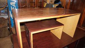 Two Solid Wood Tables