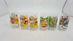 Six McDonalds Camp Snoopy Collection Glasses