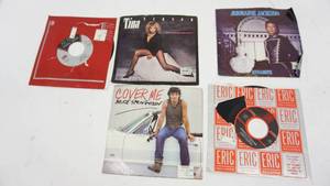 Five 45 RPM Records