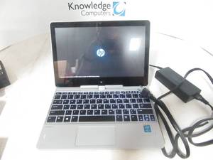 lot 4 image: HP&nbspEliteBook Revolve 810 G3&nbspINTEL(R) CORE(TM) I5-5300U CPU  2.30GHZ 8GB RAM 256 GB HD&nbspwAC adapter  Includes Windows 10
