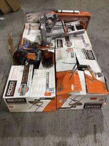 PALLET OF RIGID TILE SAW TOOLS SEE PICS