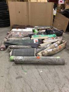 assorted lot of rugs (various sizing and colors) (count of 27) see all pcitures