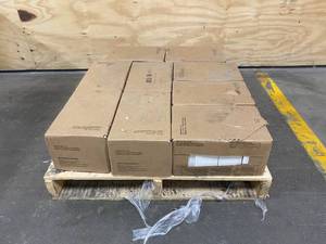 lot 55 image: DALTILE Lot of 9 Cases of-  Restore Ivory Glossy 3 in. x 6 in. Glazed Ceramic Subway Wall Tile (12.5 sq. ft.  case)