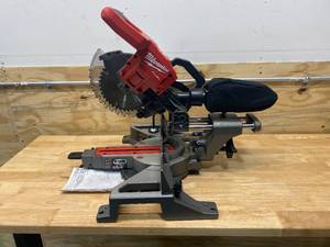 lot 56 image: MILWAUKEE M18 18V Lithium-Ion FUEL 7-14 Dual Bevel Sliding Compound Miter Saw (Tool Only)