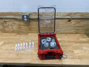 lot 110 image: MILWAUKEE Packout Hole Set with Sazall Blades
