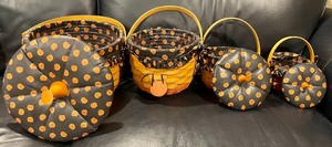4 Pumpkin Themed Longaberger Baskets