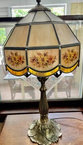 Decorative Lamp with Floral Accents