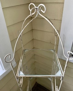 Ornate Metal Corner Shelf