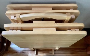 Set of 4 Tray Tables with a Stand