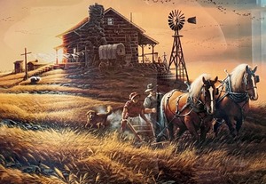 Terrific Terry Redlin For Amber Waves of Grain Print