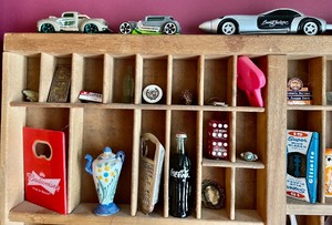 Shadow Box Shelf with Miniatures