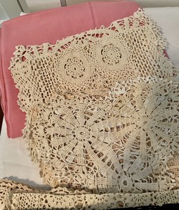 Linens, Lace and Doilys