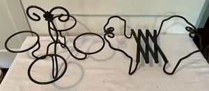 5 Metal Serving Dish Holders