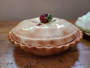 Pair Of Ceramic Covered Pie Dishes