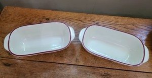 Pair of Pfaltzgraff Ceramic Loaf Pans