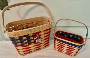 Patriotic Longaberger Baskets