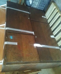 4 Cubby Cabinet and wall shelf