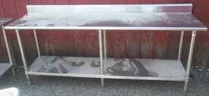 Stainless Steel Prep Table.