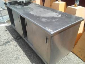 Stainless Steel Cabinet and Work Surface and more