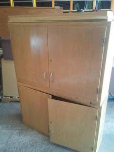 2 Door Cabinet with shelves (2)