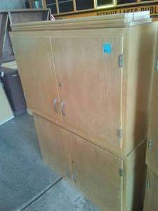2 Door Cabinet with shelves (2)