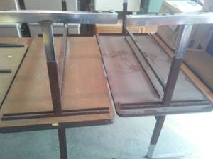 Tables with Laminate tops and adjustable legs (4
