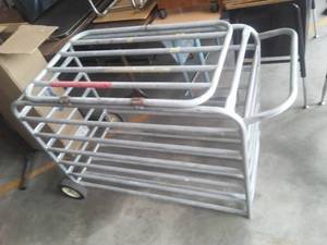 Metal Ball Storage Cart