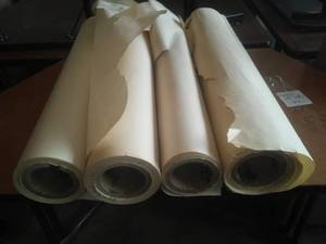Newsprint Paper Rolls (4 partials) 28 inch width