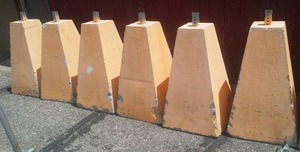 Cement Parking Cement Parking Posts (6) 39 in. H x 24 in. Sq.