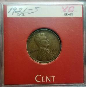 lot 08 image: 1921-S US WHEAT CENT