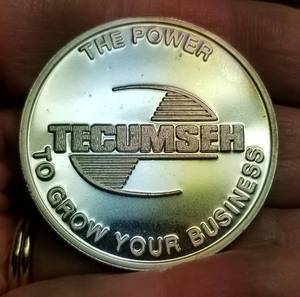 lot 40 image: 1 TROY OZ. .999 FINE SILVER TECUMSEH
