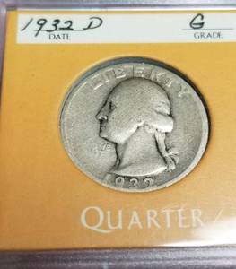lot 47 image: 1932-D WASHINGTON QUARTER