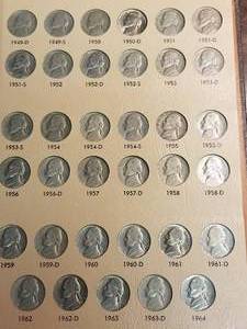 lot 05-A image: BOOK OF JEFFERSON NICKELS 1939-1990 INCLUDING PROOFS 1979-S TY2