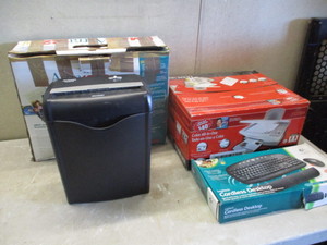 lot 51 image: Keyboard and Paper Shredder