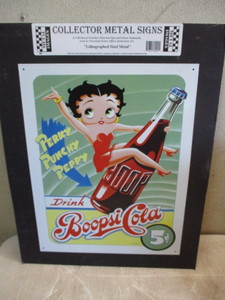 lot 52 image: Betty Boop Cola Sign