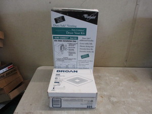 lot 112 image: Dryer Vent kit and Vent Fan