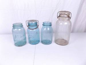 Lot of Vintage Mason Jars
